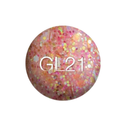 SNS Gelous Dipping Powder, GL21, Glitter Collection, 1oz KK