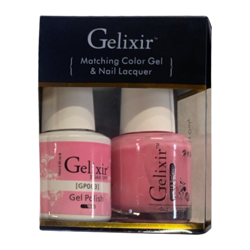 Gelixir Nail Lacquer And Gel Polish, Pink & White Collection, GP003, 0.5oz