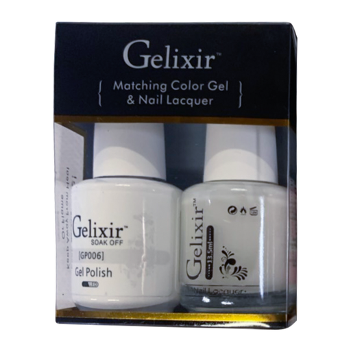 Gelixir Nail Lacquer And Gel Polish, Pink & White Collection, GP006, 0.5oz