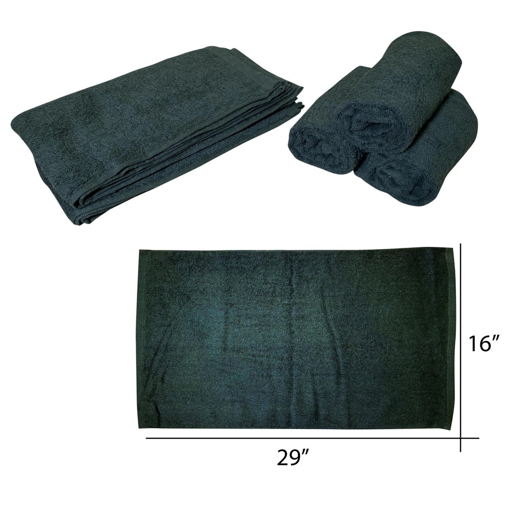 Cre8tion Salon Towel 16” x 29”, MOSSY GREEN (Packing: 12pcs/dozen, 12dozen/case)