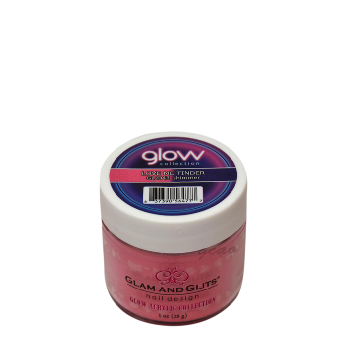 G & G Glow In The Dark Acrylic Powder (not Dipping Powder), 1oz, GL2043, Love Me Tinder