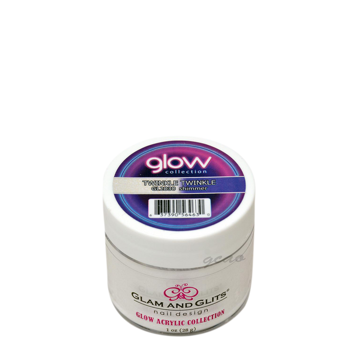 G & G Glow In The Dark Acrylic Powder (not Dipping Powder), 1oz, GL2030, Twinkle Twinkle