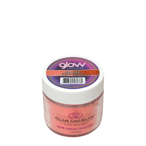 G & G Glow In The Dark Acrylic Powder (not Dipping Powder), 1oz, GL2042, Smolder