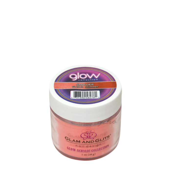 G & G Glow In The Dark Acrylic Powder (not Dipping Powder), 1oz, GL2042, Smolder