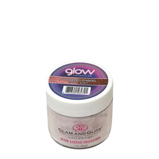 G & G Glow In The Dark Acrylic Powder (not Dipping Powder), 1oz, GL2045, Scattered Embers