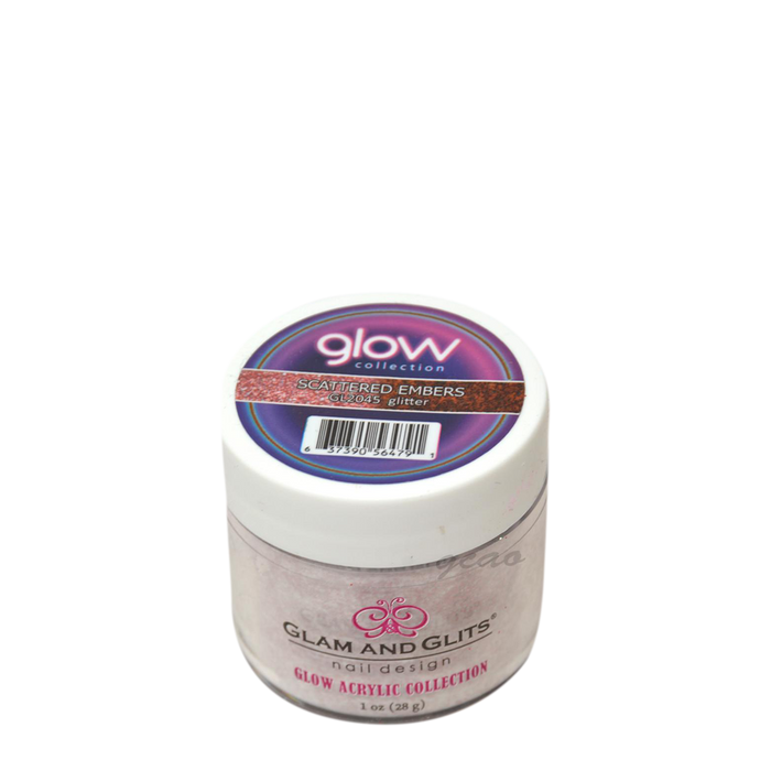 G & G Glow In The Dark Acrylic Powder (not Dipping Powder), 1oz, GL2045, Scattered Embers