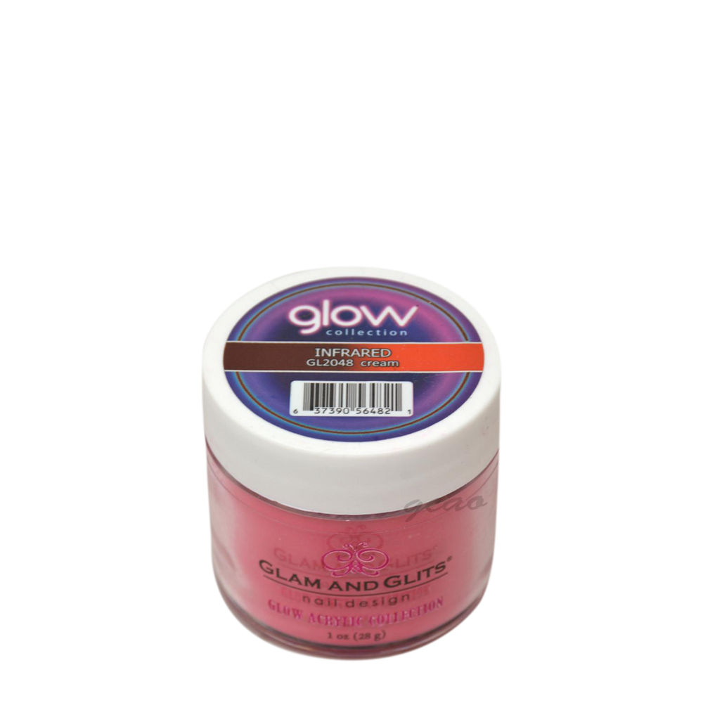 G & G Glow In The Dark Acrylic Powder (not Dipping Powder), 1oz, GL2048, Infrared