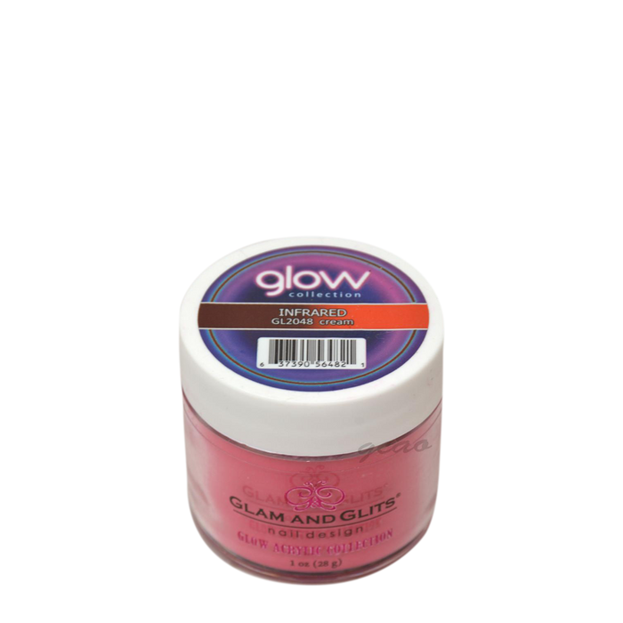 G & G Glow In The Dark Acrylic Powder (not Dipping Powder), 1oz, GL2048, Infrared
