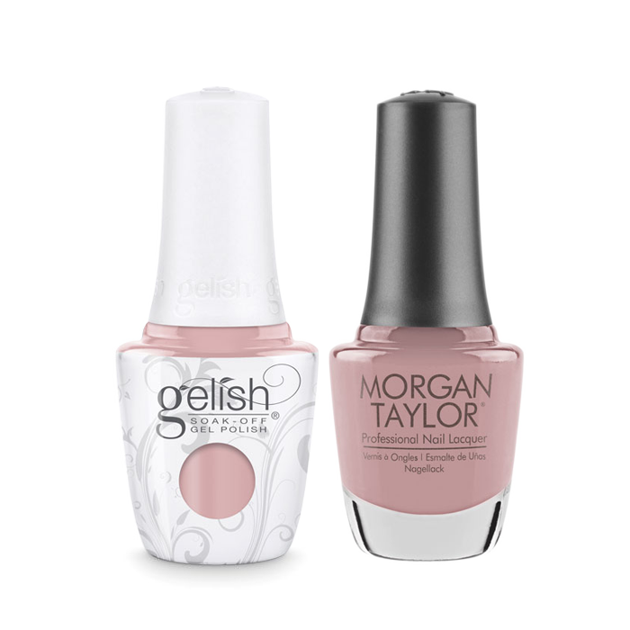 Gelish Gel Polish & Morgan Taylor Nail Lacquer 1, The Color Of Petals Collection, 1410341, Gardenia My Heart, 0.5oz OK0115LK