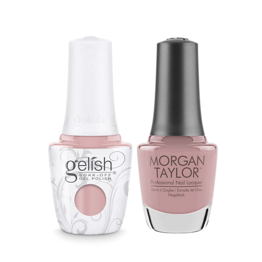 Gelish Gel Polish & Morgan Taylor Nail Lacquer 1, The Color Of Petals Collection, 1410341, Gardenia My Heart, 0.5oz OK0115LK