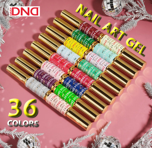 DND Nail Art Gel, Full Line Of 36 Colors (From 01 To 36), 0.25oz