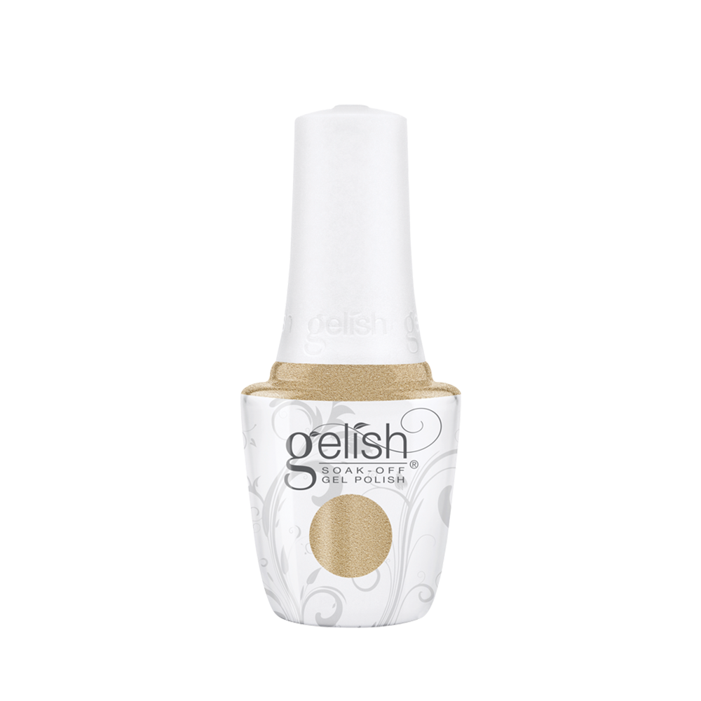 Gelish Gel Polish, 1110374, Champagne & Moonbeams Collection 2019, Gilded In Gold, 0.5oz OK0423VD