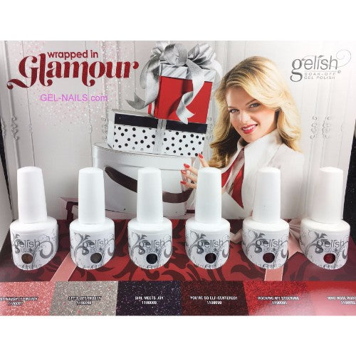 Gelish Gel Polish & Morgan Taylor Nail Lacquer, Wrapped In Glamour Collection Full Line Of 6 Colors (from 1100087 to 1100092, Price: $12.95/pc)