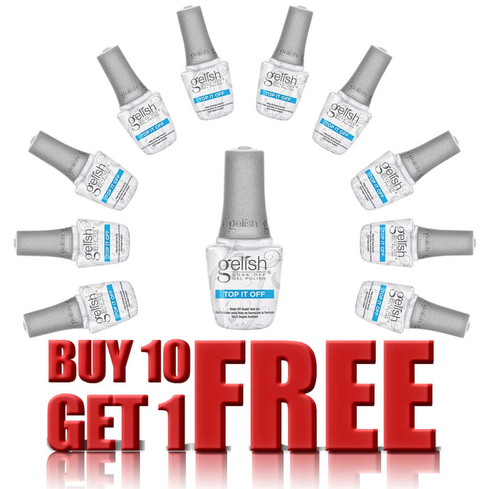 Gelish Gel, Top-It-Off Sealer (NEW BOTTLE), 0.5oz, 01246, B10F1