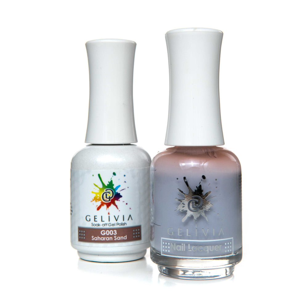 Gelivia Nail Lacquer And Gel Polish, 003, Saharan Sand, 0.5oz OK0304VD