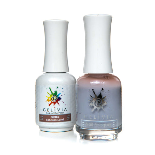 Gelivia Nail Lacquer And Gel Polish, 003, Saharan Sand, 0.5oz OK0304VD