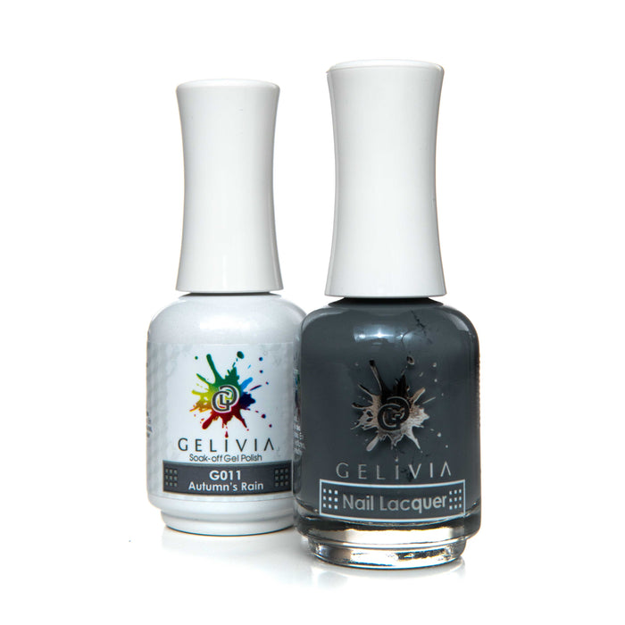 Gelivia Nail Lacquer And Gel Polish, 011, Autumn's Rain, 0.5oz OK0304VD