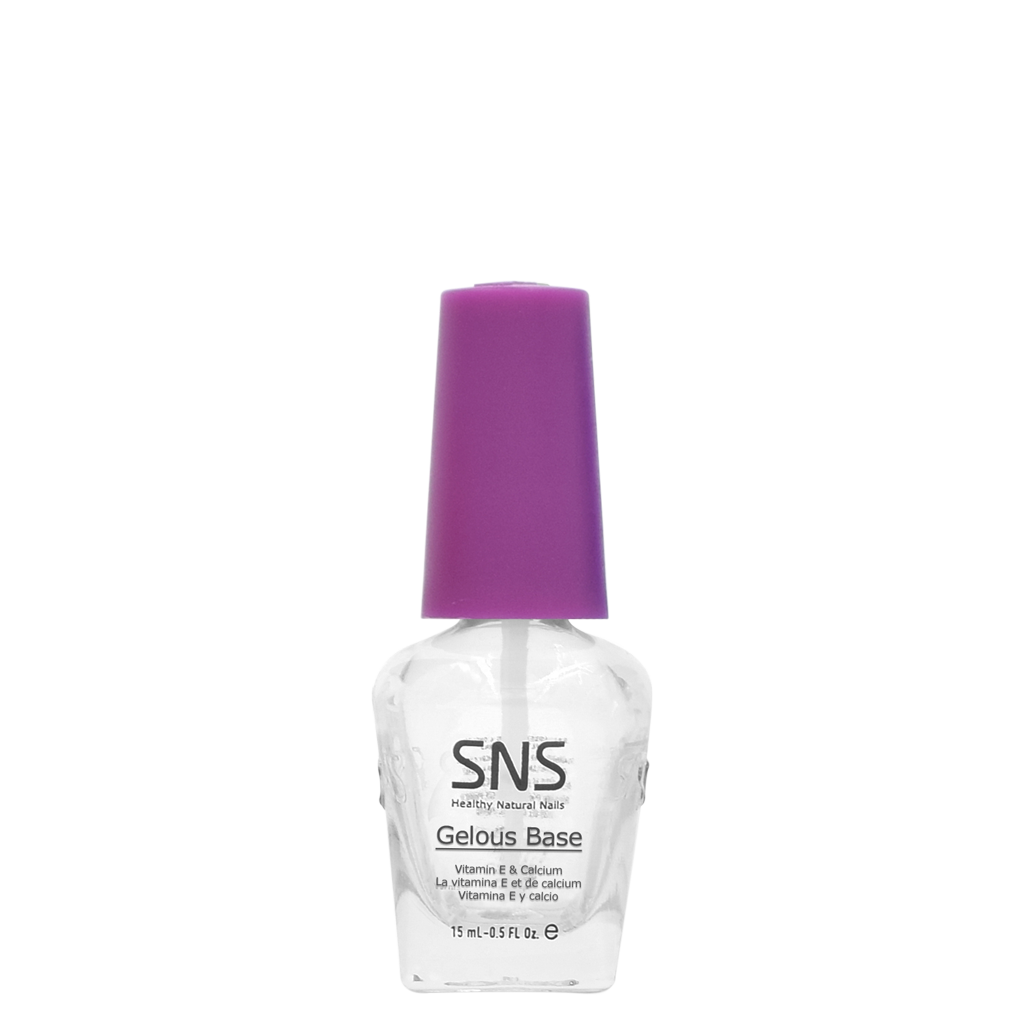 SNS Dipping Liquid, Glass Bottle, Gelous Base (Purple Cap), 0.5oz (Packing: 84 pcs/case)