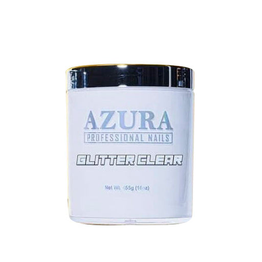AZURA Acrylic/Dipping Powder, Ombre Collection, GLITTER CLEAR, 16oz, 43009 OK0823MD