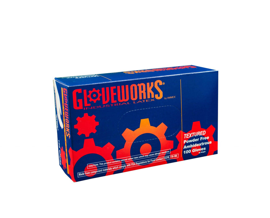 Gloveworks Latex Gloves, Powder-Free, TLF42100, size S KK