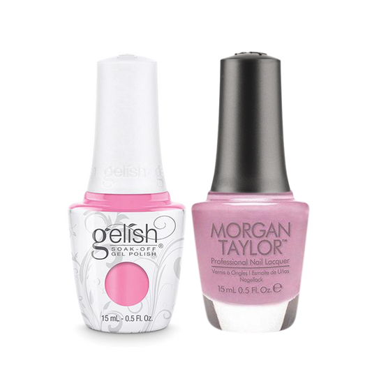 Gelish Gel Polish & Morgan Taylor Nail Lacquer 1, 1110858 + 3110858, Go Girl, 0.5oz KK1011