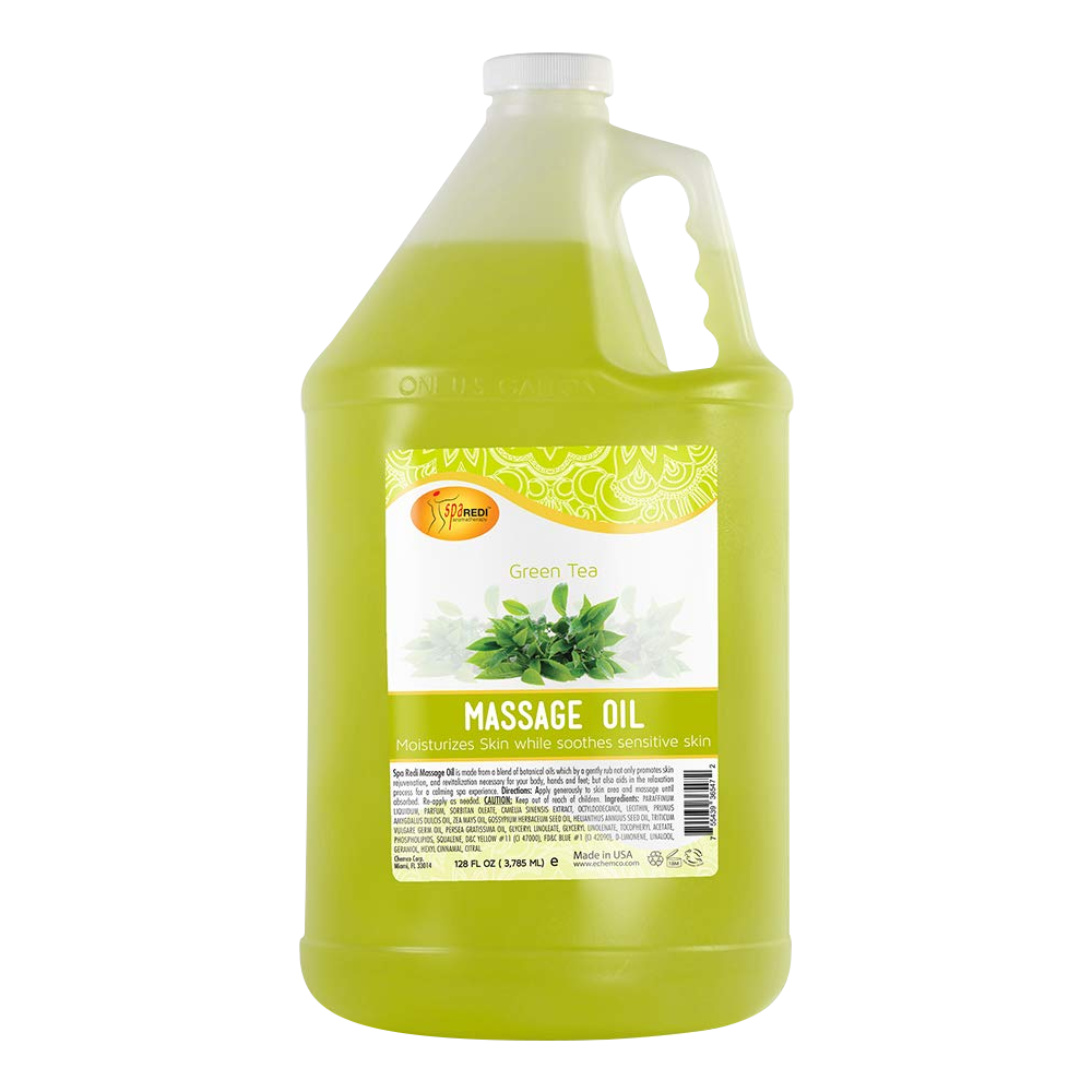 SpaRedi Massage Oil, Green Tea, 1Gal, 09350 OK0325MD