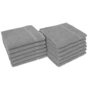 Cre8tion Nail Towel, Grey, Size 16"x29", 12pcs/pack, 10388 OK0920LK