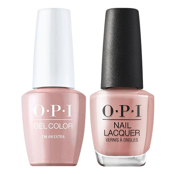 OPI Gelcolor And Nail Lacquer, Hollywood - Spring Collection 2021, H002, I'm An Extra, 0.5oz OK0918VD