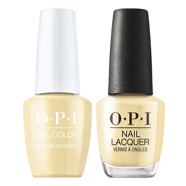 OPI Gelcolor And Nail Lacquer, Hollywood - Spring Collection 2021, H005, Bee-hind The Scenes, 0.5oz OK0918VD