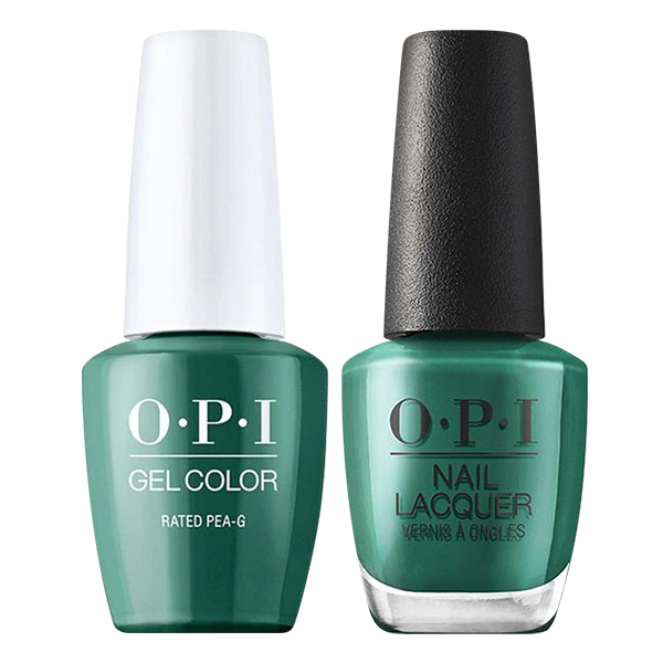 OPI Gelcolor And Nail Lacquer, Hollywood - Spring Collection 2021, H007, Rated Pea-G, 0.5oz OK0918VD