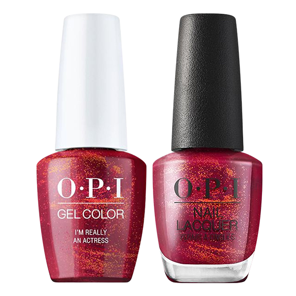 OPI Gelcolor And Nail Lacquer, Hollywood - Spring Collection 2021, H010, I'm Really An Actress, 0.5oz OK0918VD