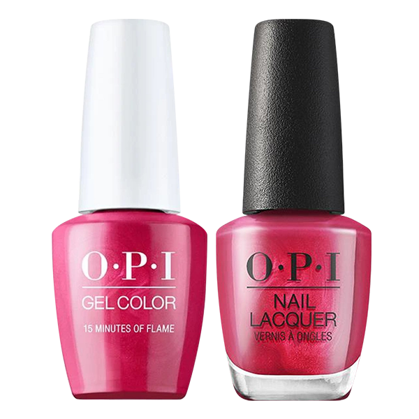 OPI Gelcolor And Nail Lacquer, Hollywood - Spring Collection 2021, H011, 15 Minutes Of Flame, 0.5oz OK0918VD