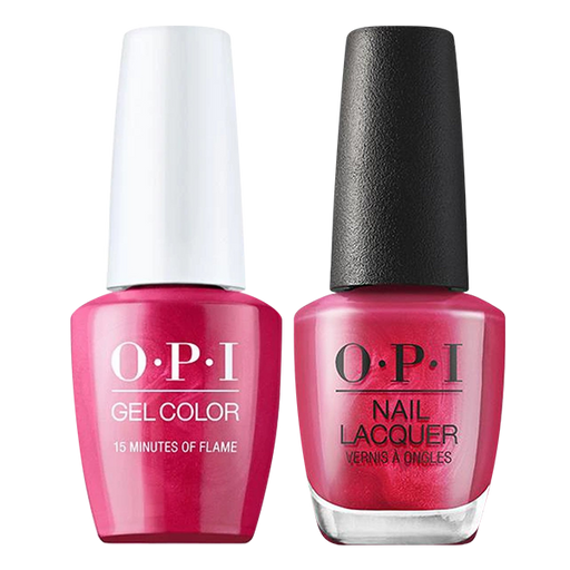 OPI Gelcolor And Nail Lacquer, Hollywood - Spring Collection 2021, H011, 15 Minutes Of Flame, 0.5oz OK0918VD