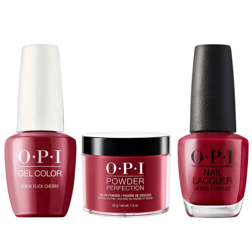 OPI 3in1, H02, Chick Flick Cherry