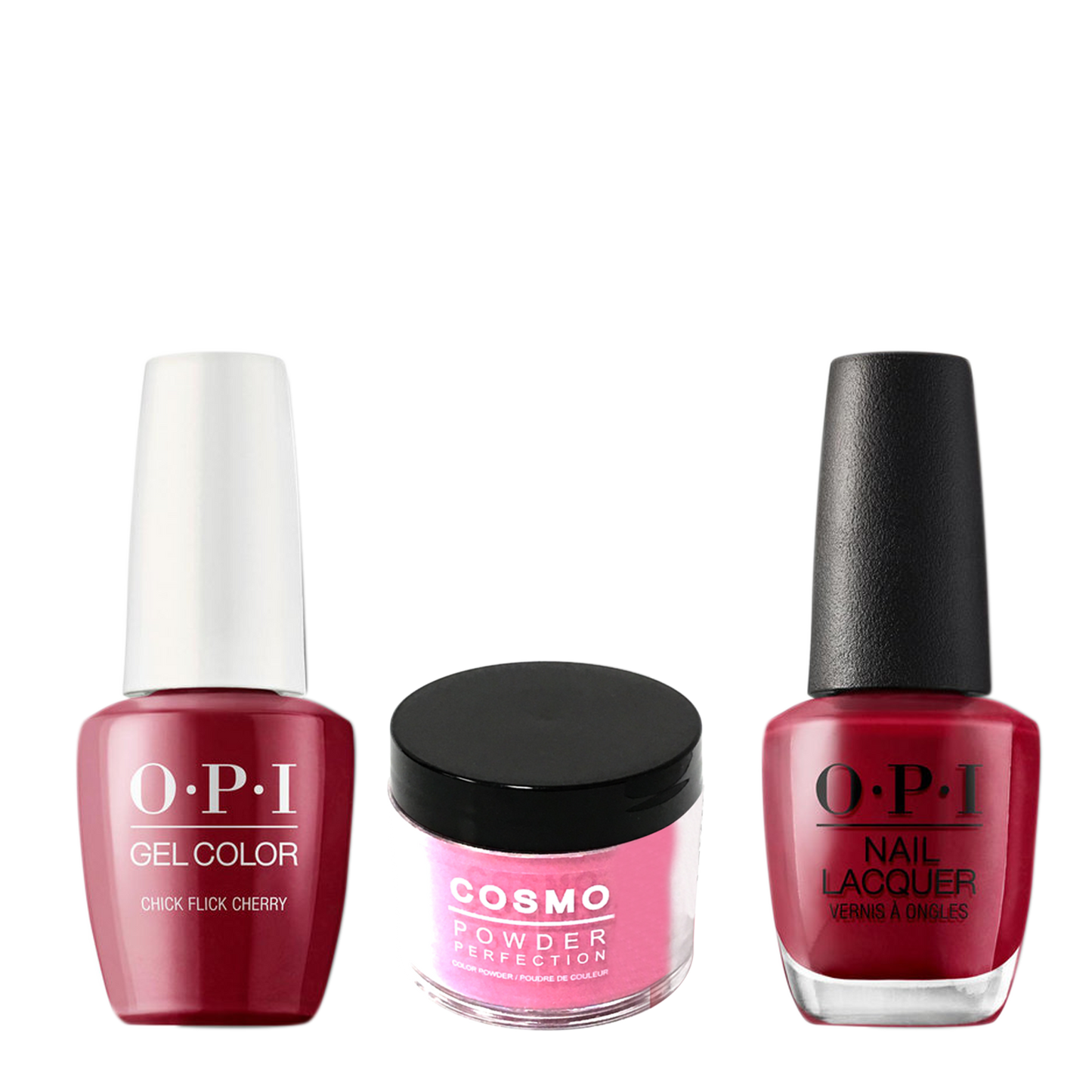 Cosmo 3in1 Dipping Powder + Gel Polish + Nail Lacquer (Matching OPI), 2oz, CH02