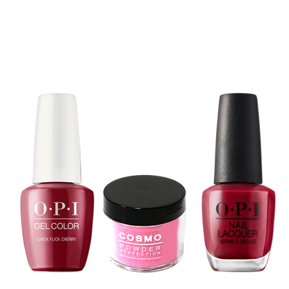 Cosmo 3in1 Dipping Powder + Gel Polish + Nail Lacquer (Matching OPI), 2oz, CH02