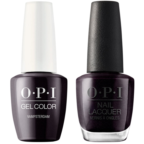 OPI GelColor And Nail Lacquer, Make It Iconic Collection, H63, Vampsterdam, 0.5oz KK1005