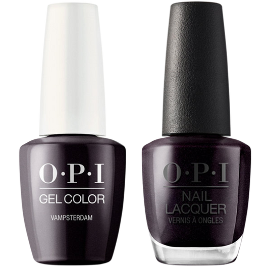 OPI GelColor And Nail Lacquer, Make It Iconic Collection, H63, Vampsterdam, 0.5oz KK1005