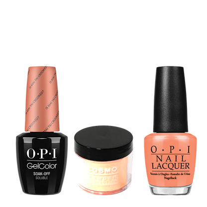 Cosmo 3in1 Dipping Powder + Gel Polish + Nail Lacquer (Matching OPI), 2oz, CH68