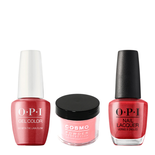 Cosmo 3in1 Dipping Powder + Gel Polish + Nail Lacquer (Matching OPI), 2oz, CH69