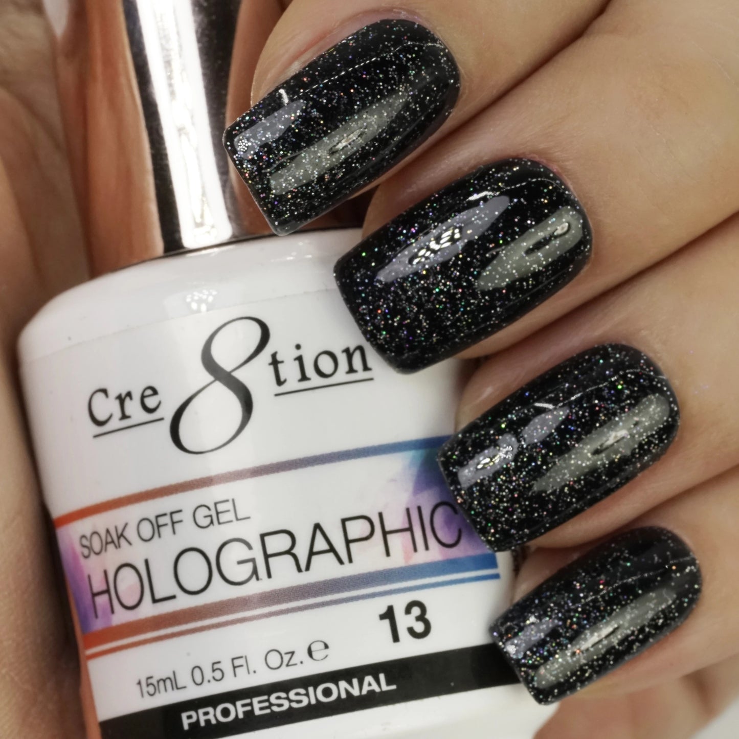 Cre8tion Holographic Gel Polish Collection, HG13, 0.5oz OK0917VD