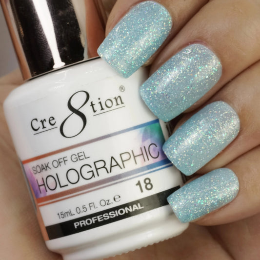 Cre8tion Holographic Gel Polish Collection, HG18, 0.5oz OK0917VD