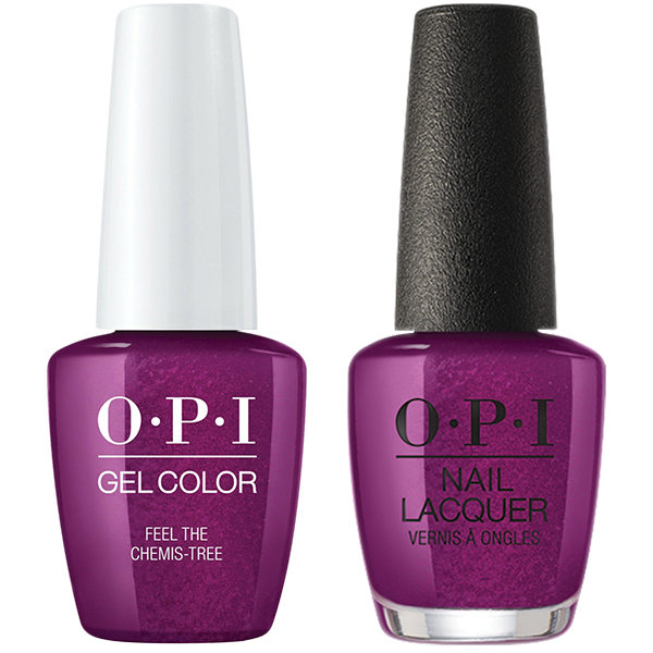 OPI GelColor And Nail Lacquer, Love OPI XOXO Collection, HPJ05, Feel The Chemis-Tree , 0.5oz KK1005