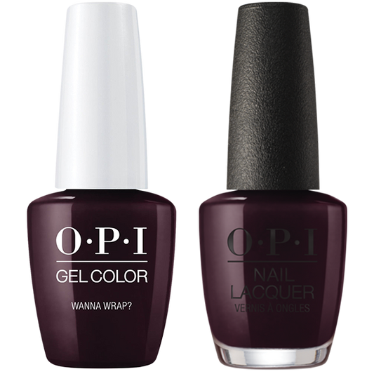 OPI GelColor And Nail Lacquer, Love OPI XOXO Collection, HPJ06, Wanna Wrap?, 0.5oz KK1005