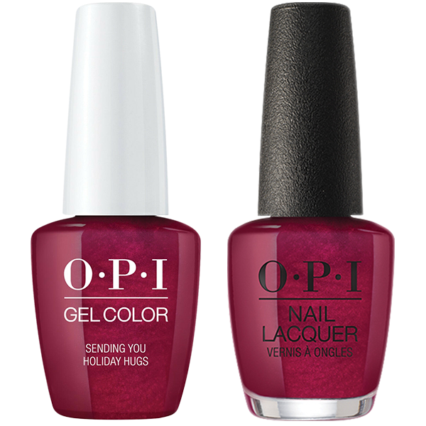 OPI GelColor And Nail Lacquer, Love OPI XOXO Collection, HPJ08, Sending You Holiday Hugs, 0.5oz KK1005