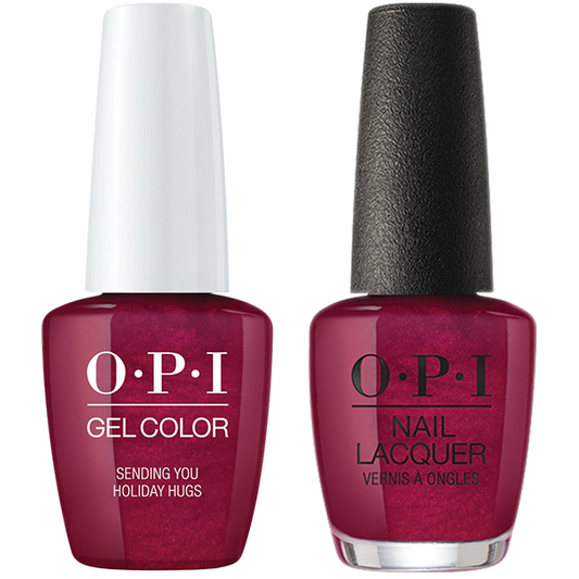 OPI GelColor And Nail Lacquer, Love OPI XOXO Collection, HPJ08, Sending You Holiday Hugs, 0.5oz KK1005