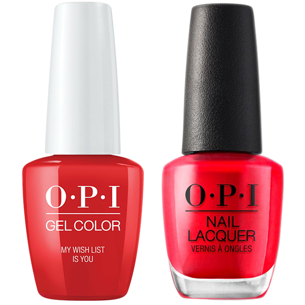 OPI GelColor And Nail Lacquer, Love OPI XOXO Collection, HPJ10, My Wish List is You, 0.5oz KK1005