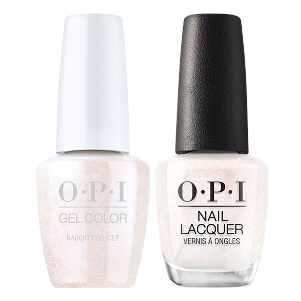 OPI Gelcolor And Nail Lacquer, Shine Bright Collection 2020, M01, Naughty or Ice?, 0.5oz OK0811VD
