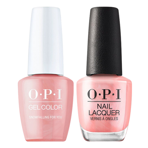 OPI Gelcolor And Nail Lacquer, Shine Bright Collection 2020, M02, Snowfalling for You, 0.5oz OK0811VD