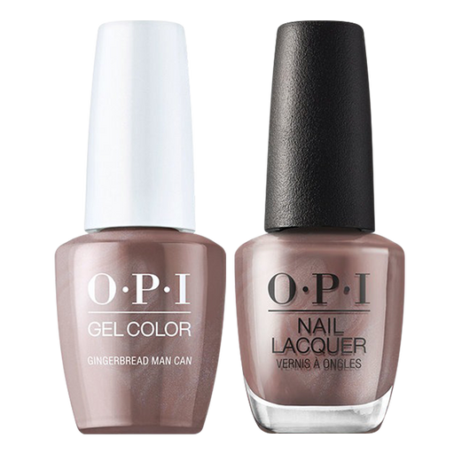 OPI Gelcolor And Nail Lacquer, Shine Bright Collection 2020, M06, Gingerbread Man Can, 0.5oz OK0811VD